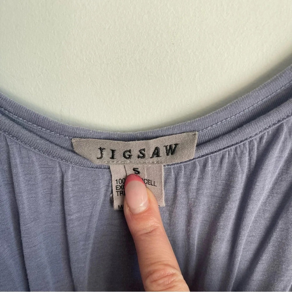 Jigsaw lavender lyocell midi dress size small - Picture 4 of 10